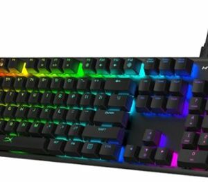 HyperX - Alloy Origins Full-size Wired Mechanical Red Switch Gaming Keyboard with RGB Back Lighting - Black