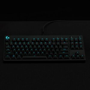 Logitech - G PRO TKL Wired Mechanical GX Blue Clicky Switch Gaming Keyboard with RGB Backlighting - Black