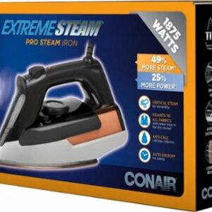 Conair - ExtremeSteam Steam Iron - White/Silver/Black