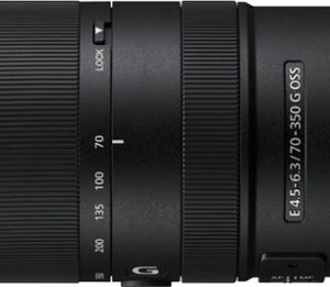 Sony - E 70-350mm F4.5-6.3 G OSS Telephoto Zoom Lens for E-mount Cameras - Black