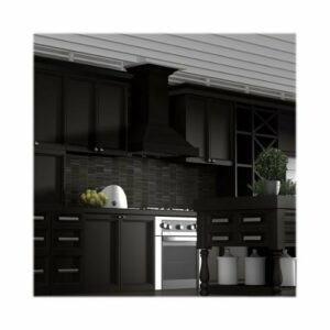 ZLINE - Designer Wood 30" Externally Vented Range Hood - Black Painted