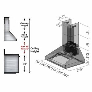 ZLINE - Professional 54" Externally Vented Range Hood - Stainless Steel