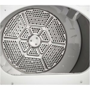 GE - 7.4 Cu. Ft. 12-Cycle Gas Dryer with HE Sensor Dry - White on White/Silver Backsplash