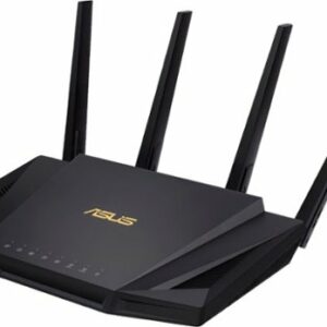 ASUS - AX3000 Dual-Band WiFi 6 Wireless Router with Life time internet Security - Black