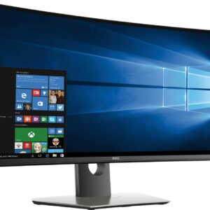 Dell - Geek Squad Certified Refurbished UltraSharp 34" IPS LED UltraWide QHD Monitor - Black