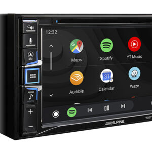 Alpine - 6.5" - Android Auto/Apple® CarPlay™ - Built-in Navigation - Bluetooth - In-Dash CD/DVD/DM Receiver - Black