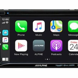 Alpine - 6.5" - Android Auto/Apple® CarPlay™ - Built-in Navigation - Bluetooth - In-Dash CD/DVD/DM Receiver - Black