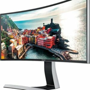 Samsung - Geek Squad Certified Refurbished SE790C Series 29" LCD Curved WQHD Monitor - Black/Metallic Silver