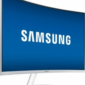 Samsung - Geek Squad Certified Refurbished 27" LED Curved FHD FreeSync Monitor - Silver