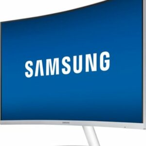 Samsung - Geek Squad Certified Refurbished 27" LED Curved FHD FreeSync Monitor - Silver