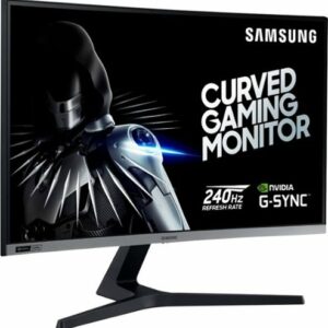 Samsung - Geek Squad Certified Refurbished CRG5 Series 27" LED Curved FHD G-Sync Monitor - Dark Blue/Gray