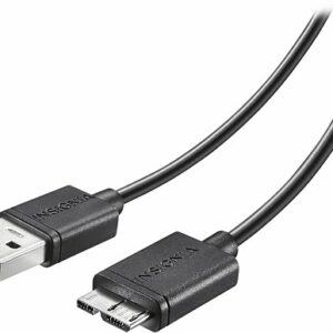 Insignia™ - 4' Micro USB 3.0 Charge-and-Sync Cable - Black