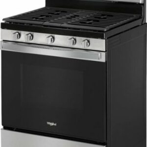 Whirlpool - 5.0 Cu. Ft. Freestanding Gas Convection Range with Self-Cleaning - Stainless Steel