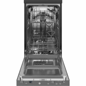 GE - 18" Portable Dishwasher - Stainless Steel