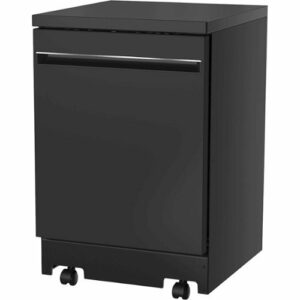 GE - 24" Portable Dishwasher - Black