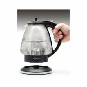 Capresso - H2O Glass 1.42L Electric Kettle - Black/Polished Chrome