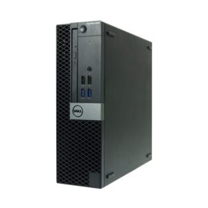 Refurbished Dell 5040-SFF Desktop Core i5-6500 3.2GHz, 16GB, 256GB SSD, DVD, Windows 10 Professional 64bit - Black