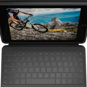 Logitech - Rugged Folio Keyboard Folio for Apple iPad (7th, 8th & 9th Gen) with Durable Spill-Proof Design - Graphite