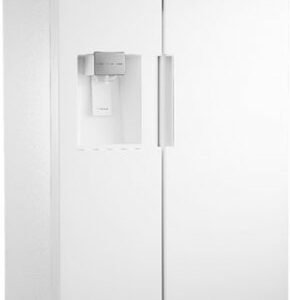 Insignia™ - 26 5/16 Cu. Ft. Side-by-Side Refrigerator - White