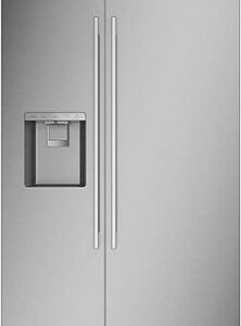 Monogram - 20.4 Cu. Ft. Side-by-Side Built-In Refrigerator with Dispenser - Stainless Steel