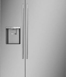 Monogram - 24.6 Cu. Ft. Side-by-Side Built-In Refrigerator with Dispenser - Stainless Steel