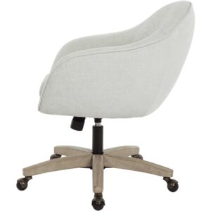 OSP Home Furnishings - Nora 5-Pointed Star Plush Padded Office Chair - Dove