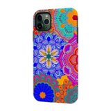 ArtsCase - StrongFit Designers Tough S Mandalas Party 7 Case for Apple® iPhone® 11 Pro Max - Yellow/Pink/Orange/Blue