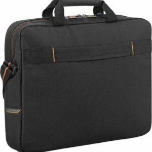 Solo New York - Ace Slim Briefcase for 13.3" Laptop - Black With Orange Accents