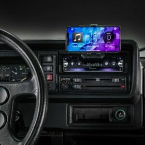 Pioneer - In-dash Bluetooth® Audio Digital Media (ADM) Receiver with Built-In Cradle for Smartphone - Black