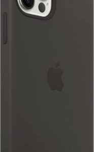 Apple - iPhone 12 Pro Max Silicone Case with MagSafe - Black