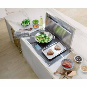 Thermador - Masterpiece Series 36" Telescopic Downdraft System - Stainless Steel