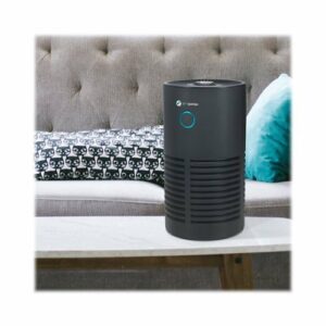 GermGuardian - 15-inch Air Purifier with 360-Degree True HEPA Pure  Filter and UV-C Light for 150 Sq. Ft Rooms - Black