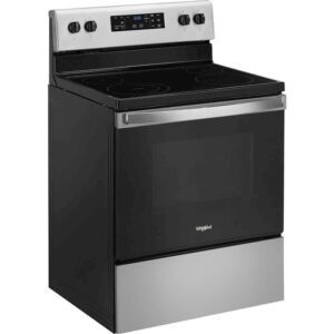 Whirlpool - 5.3 Cu. Ft. Freestanding Electric Range with Self-Cleaning and Frozen Bake - Stainless Steel