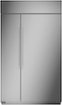 Monogram - 29.5 Cu. Ft. Side-by-Side Built-In Refrigerator with Water Filtration - Stainless Steel