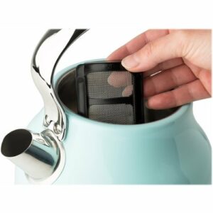 Haden - Heritage  1.7 Liter Electric Kettle Stainless Steel with Auto Shut -Off - Turquoise