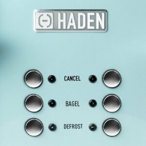 Haden - Heritage 4-Slice Toaster, Wide Slot for Bagels with Multi Settings - Turquoise