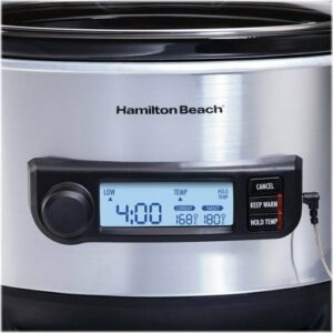 Hamilton Beach - 6qt Digital Slow Cooker - Stainless Steel