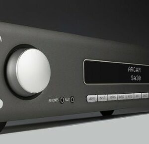 Arcam - SA30 2-Ch. Intelligent Integrated Amplifier with Googlecast and Dirac Live - Gray