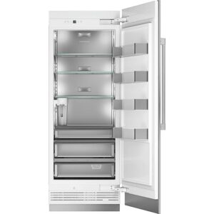 Monogram - 17.6 Cu. Ft. Column Built-In Refrigerator - Custom Panel Ready