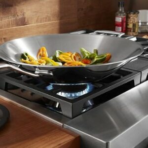 KitchenAid - Commercial-Style 30" Built-In Gas Cooktop with 4 Burners - Stainless Steel