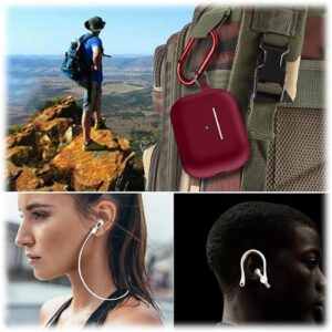 SaharaCase - Case for Apple AirPods Pro 2 (2nd Generation 2022) - Dark Red