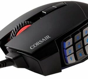 CORSAIR - Scimitar RGB Elite Wired Optical Gaming Mouse with 17 Programmable Buttons - Black