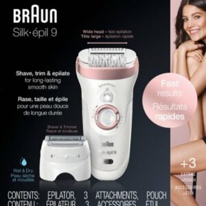 Braun - Silk-épil 9 Epilator - White/Bronze