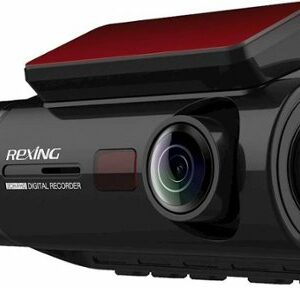 Rexing - V3 Basic Front and Cabin Dash Cam with Wi-Fi