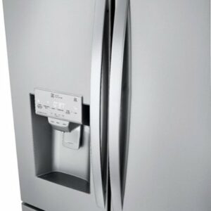 LG - 23.5 Cu. Ft. French Door Counter-Depth Smart Refrigerator with Craft Ice - Stainless Steel