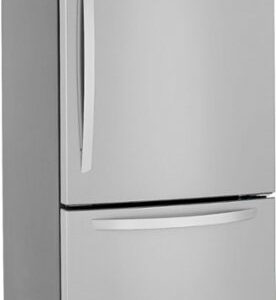 LG - 25.5 Cu. Ft. Bottom-Freezer Refrigerator with Ice Maker - Stainless Steel