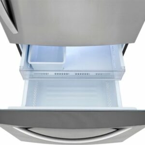 LG - 25.5 Cu. Ft. Bottom-Freezer Refrigerator with Ice Maker - Stainless Steel