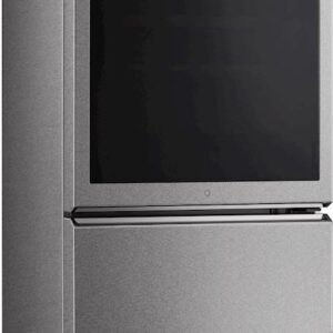 LG - SIGNATURE 65-Bottle Wine Refrigerator with InstaView - Textured Steel