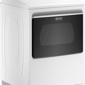 Maytag - 7.4 Cu. Ft. Smart Gas Dryer with Steam and Extra Power Button - White