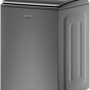 Maytag - 5.2 Cu. Ft. High Efficiency Smart Top Load Washer with Extra Power Button - Metallic Slate